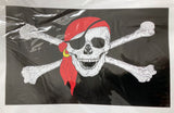 Drapeau de pirate foulard rouge
